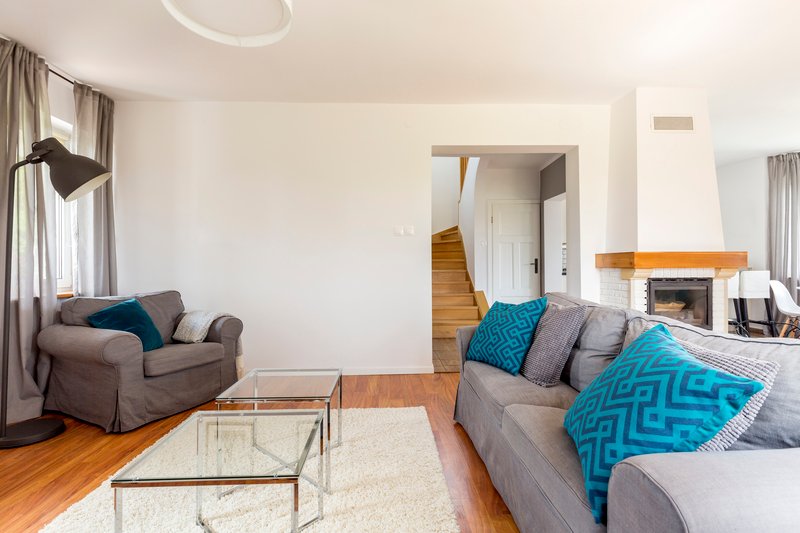 sala acogedora de casa en puebla